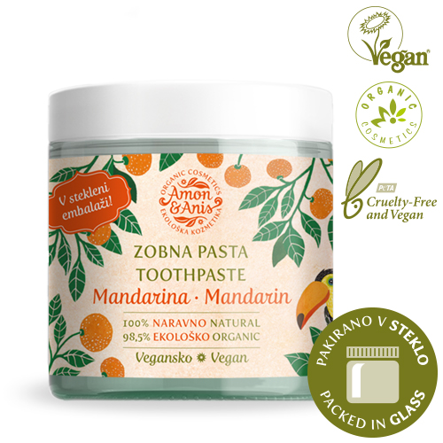 Zobna pasta Mandarina (v steklenem lončku)