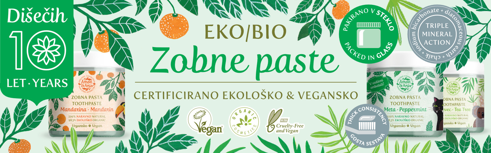 AmonAnis eko-bio naravne zobne paste