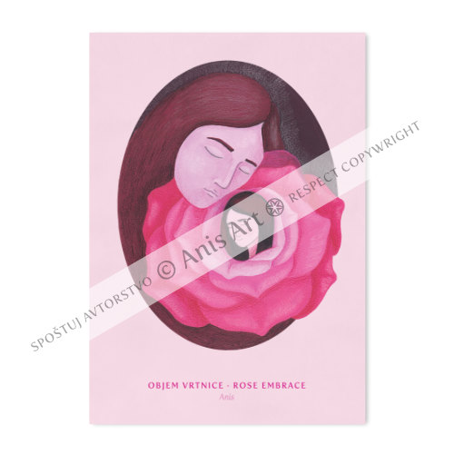 Inspirativna kartica - Objem vrtnice